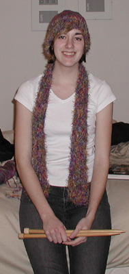 Knit Hat and Scarf